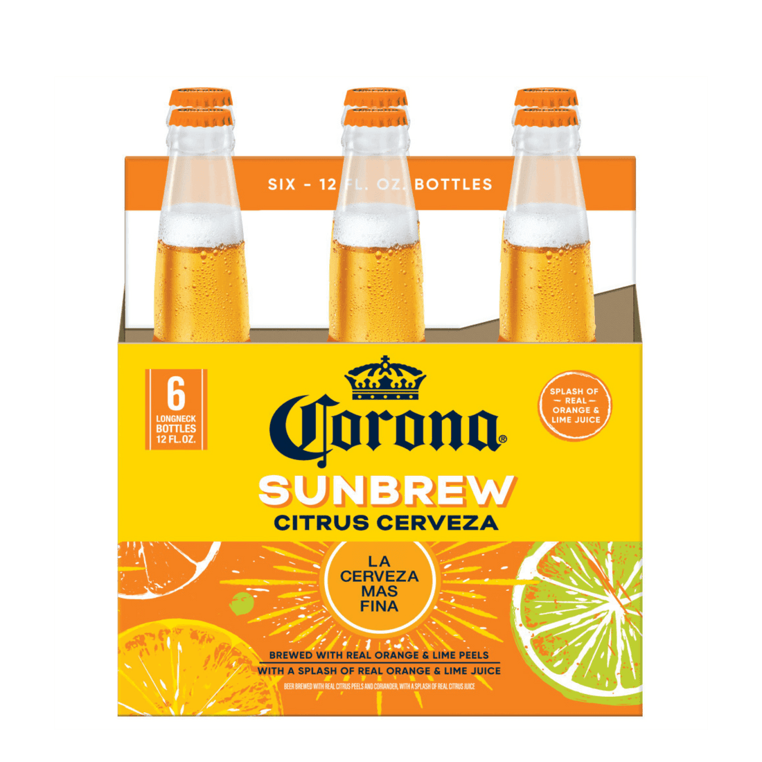 Corona sun brew 6 pk bottels
