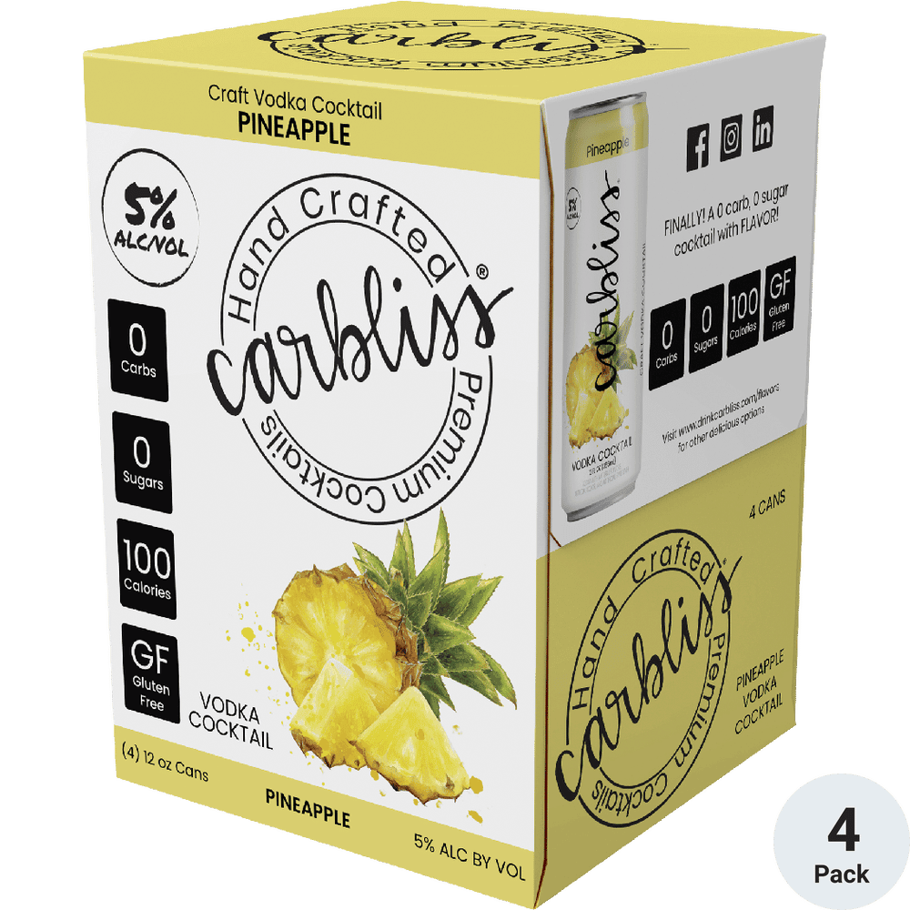 carbliss pineapple 4pk