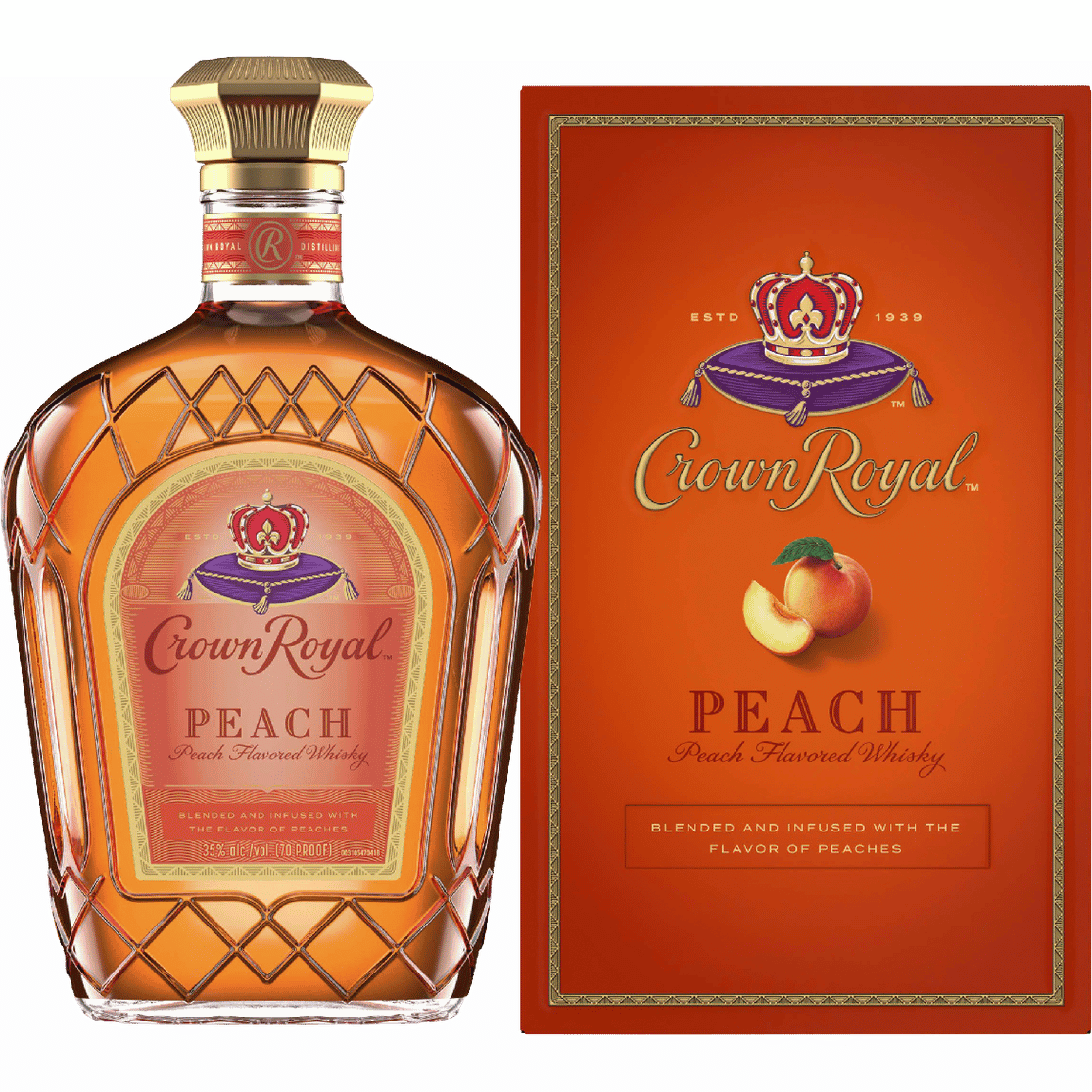 CROWN R 750ML PEACH 