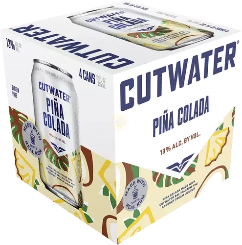 CUTWATER PINA COLADA 4 PACK CAN